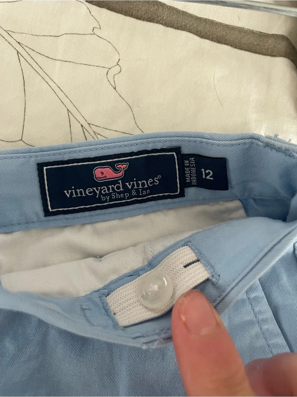 VINEYARD VINES Boys Baby Blue Chino Shorts Size 12